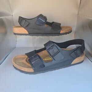 Brand: Birkenstock
Birkenstock Milano Birko-Flor Men's Black Sandals Size 12